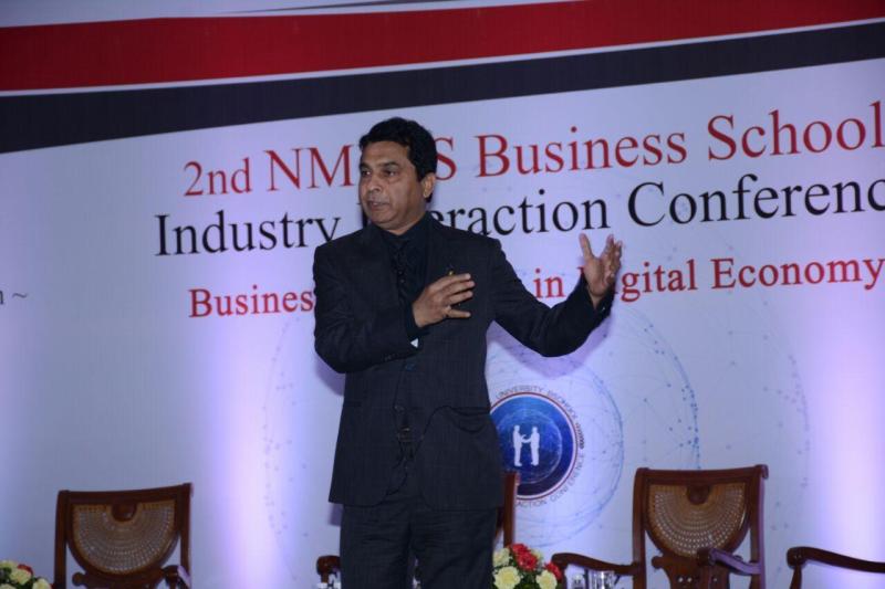 Dr. Pramod speaking at NMIMS Business School